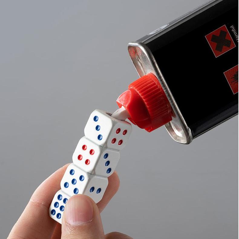 Glow-in-the-Dark Dice Kerosene Lighter