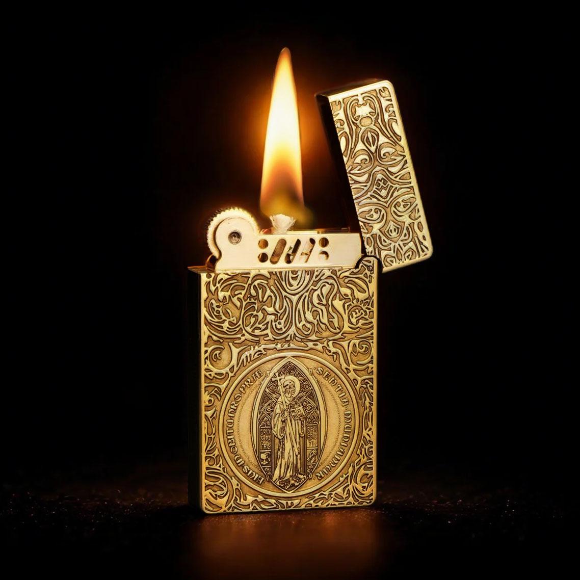 Constantine Series Antique Brass Lighters