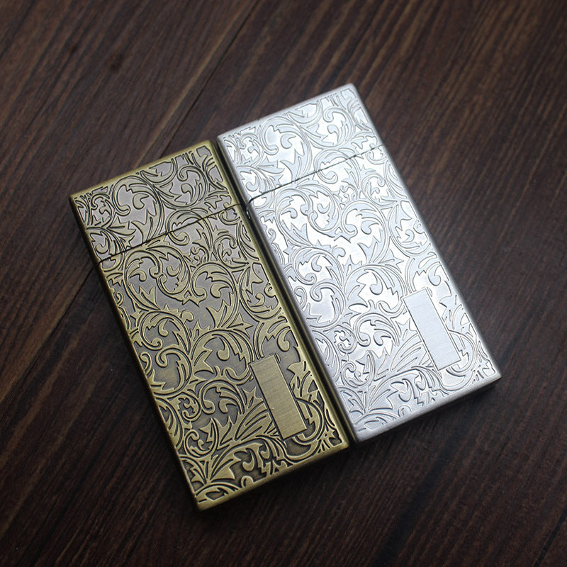 Lucky Beast & Grass Pattern Slim Lighter