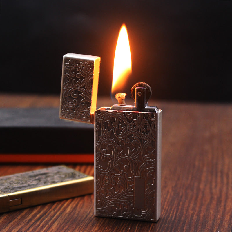 Lucky Beast & Grass Pattern Slim Lighter