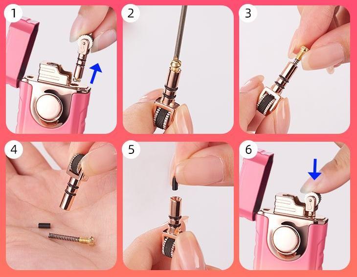 Colorful Adjustable Flame Retro Lighter