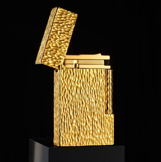 Meteorite Crater Brass Lighter