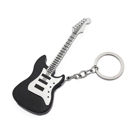 Guitar-Shaped Keychain Lighter