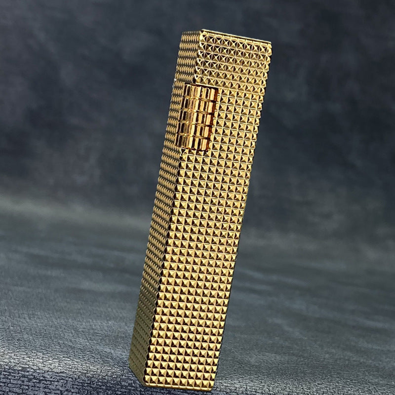 Vintage Brass Quadrilateral Lighter