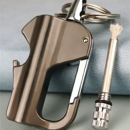 Multi-Function Kerosene Lighter Keychain