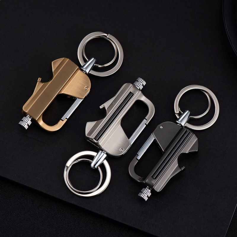 Multi-Function Kerosene Lighter Keychain