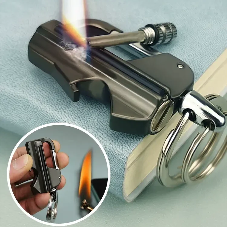 Multi-Function Kerosene Lighter Keychain