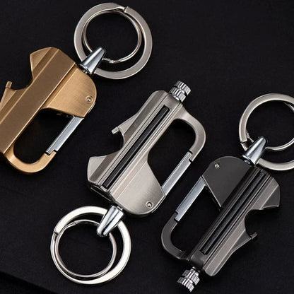Multi-Function Kerosene Lighter Keychain