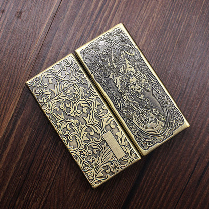 Lucky Beast & Grass Pattern Slim Lighter