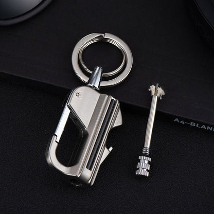 Multi-Function Kerosene Lighter Keychain