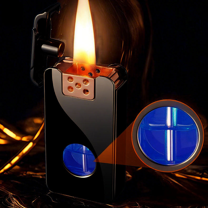 Shake-to-Ignite Transparent Chamber Lighter