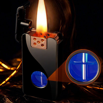 Shake-to-Ignite Transparent Chamber Lighter