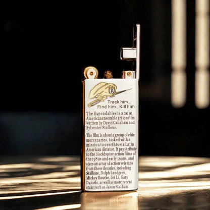 Slim Elevator Bright Chrome Expendables Kerosene Lighter