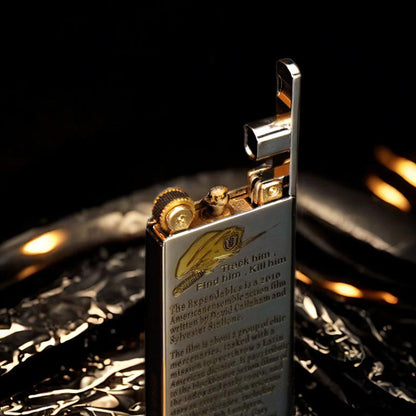 Slim Elevator Bright Chrome Expendables Kerosene Lighter