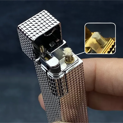 Vintage Brass Quadrilateral Lighter